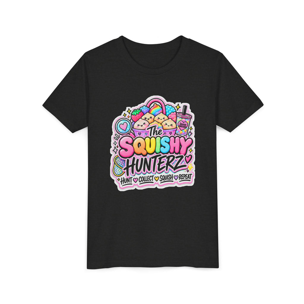 The Squishy Hunterz Youth Tee- Cute kids squishy collector shirt