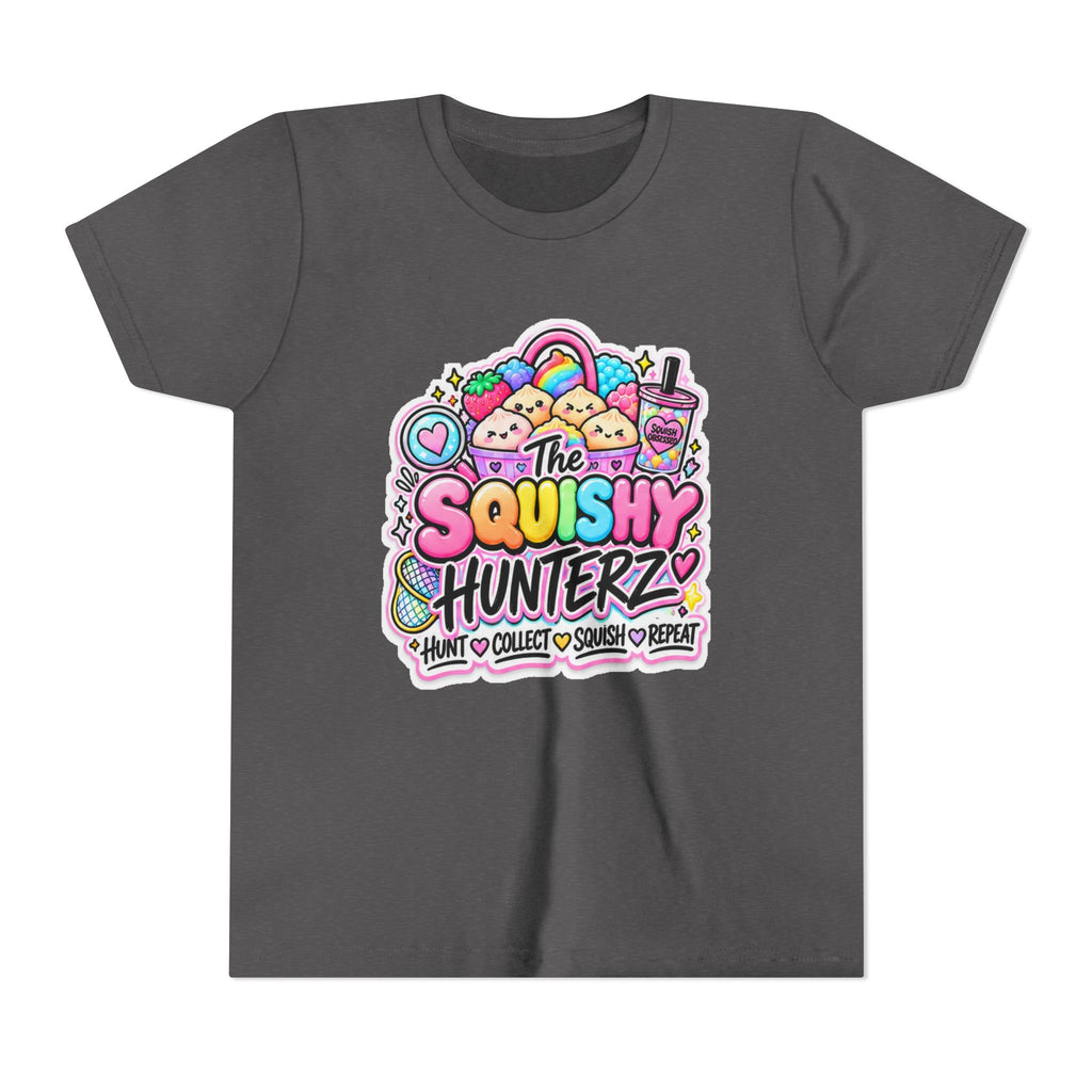 The Squishy Hunterz Youth Tee- Cute kids squishy collector shirt