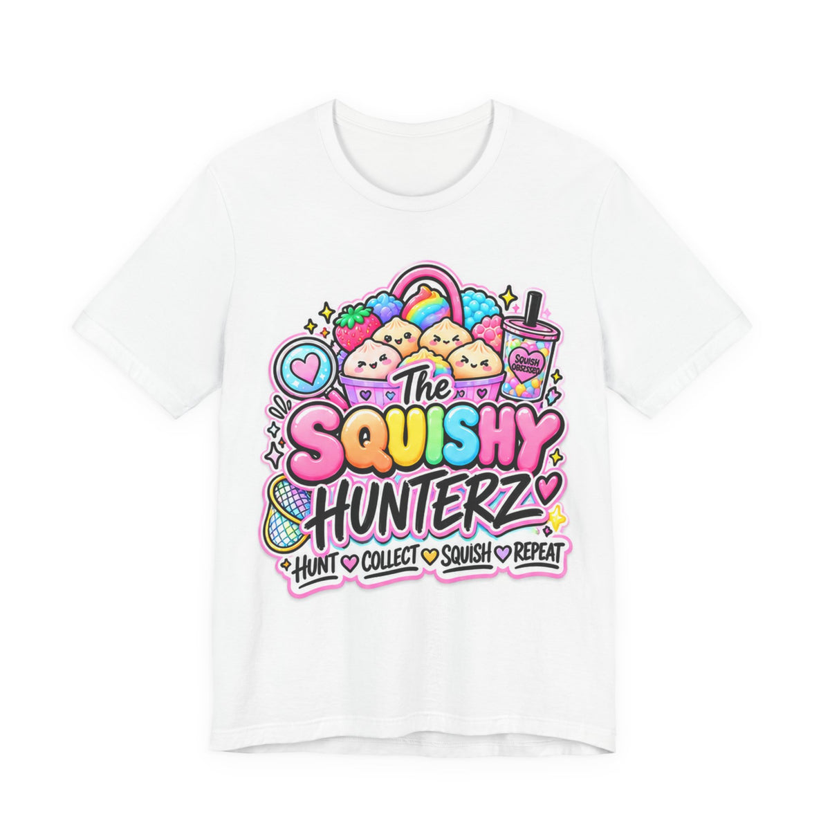 The SquishyHunterz Original logo Tee- Hunt.Collect.Squish.Repeat