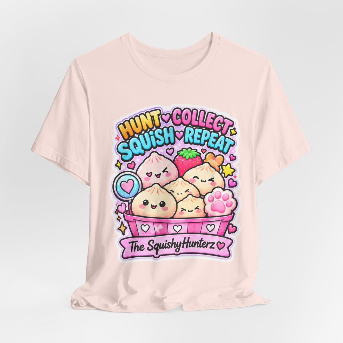 Hunt. Collect. Squish. Repeat. Tee- Cute Squishy Collector Shirt