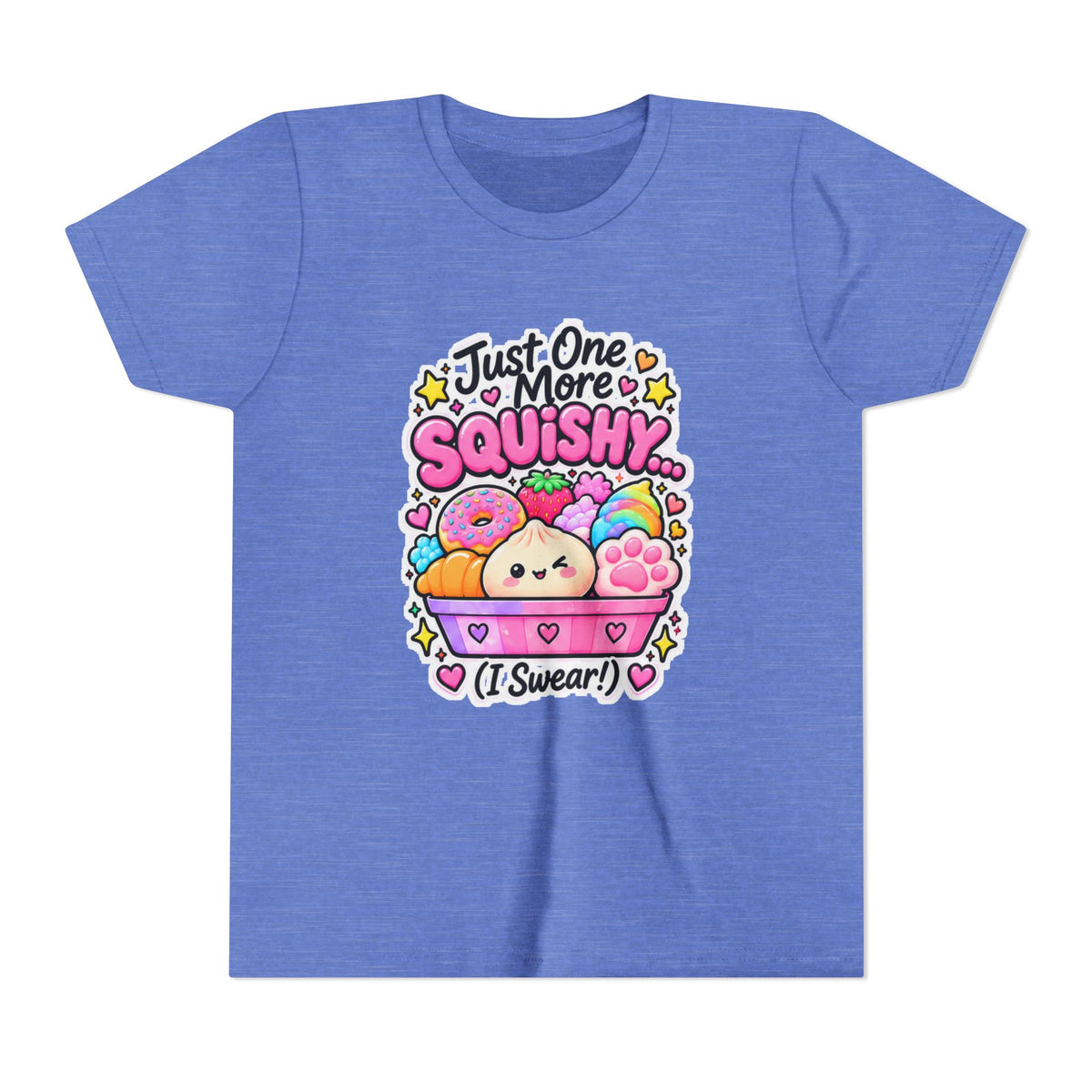 Just One More Squishy Youth Tee- Cute kids squishy collector shirt