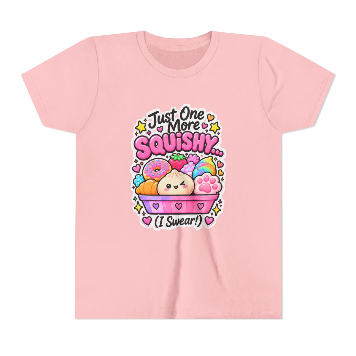 Just One More Squishy Youth Tee- Cute kids squishy collector shirt