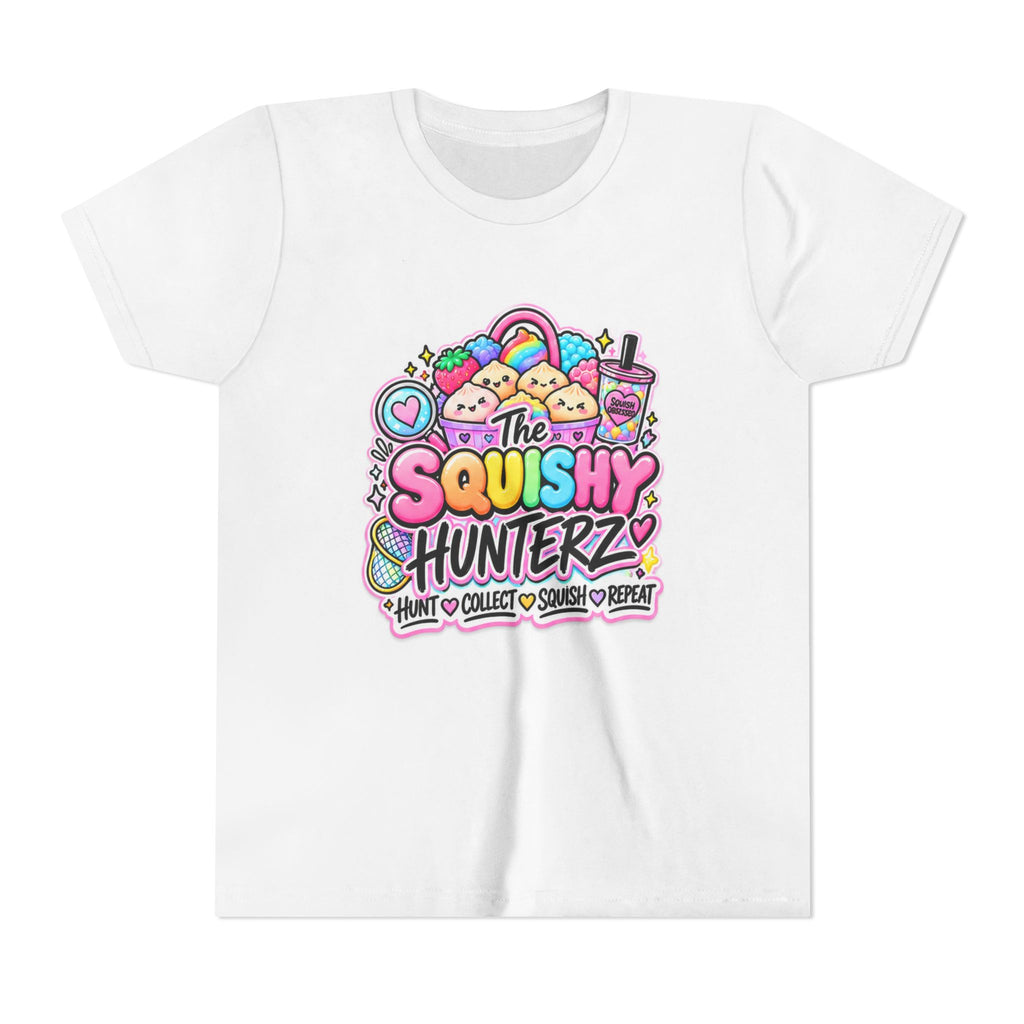 The Squishy Hunterz Youth Tee- Cute kids squishy collector shirt