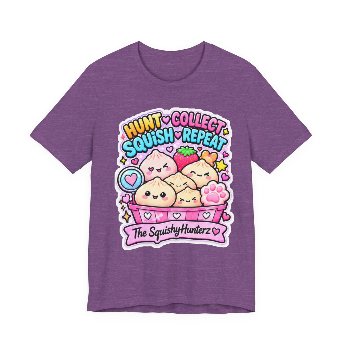 Hunt. Collect. Squish. Repeat. Tee- Cute Squishy Collector Shirt