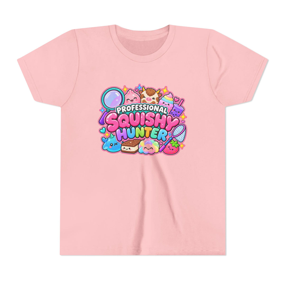 Professional Squishy Hunter Youth Tee- Cute kids squishy collector shirt