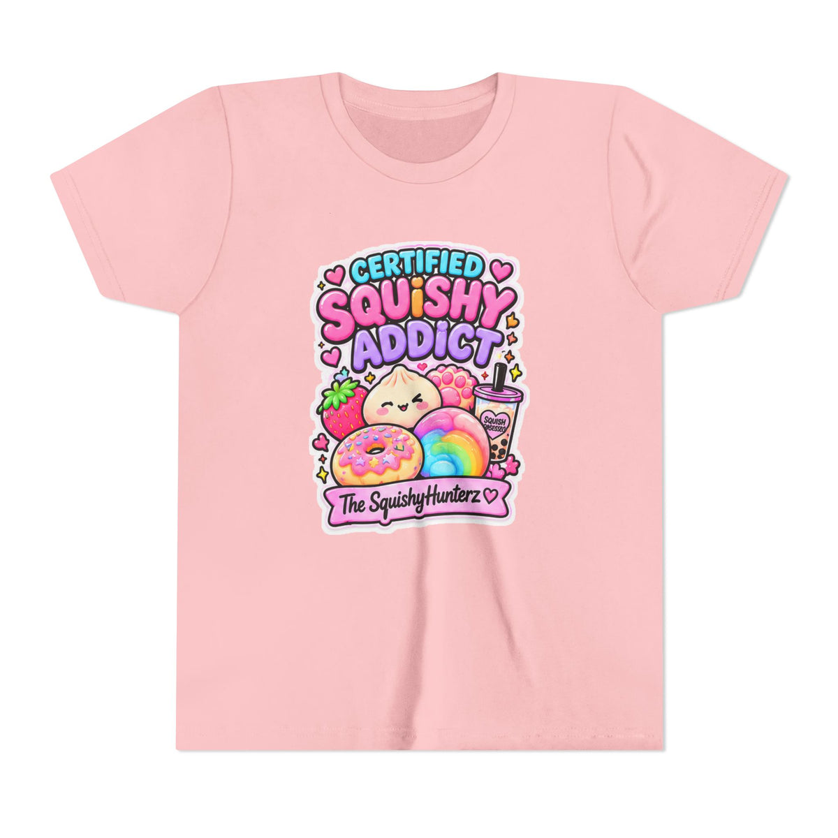 Certified Squishy Addict Youth Tee- Cute kids squishy collector shirt