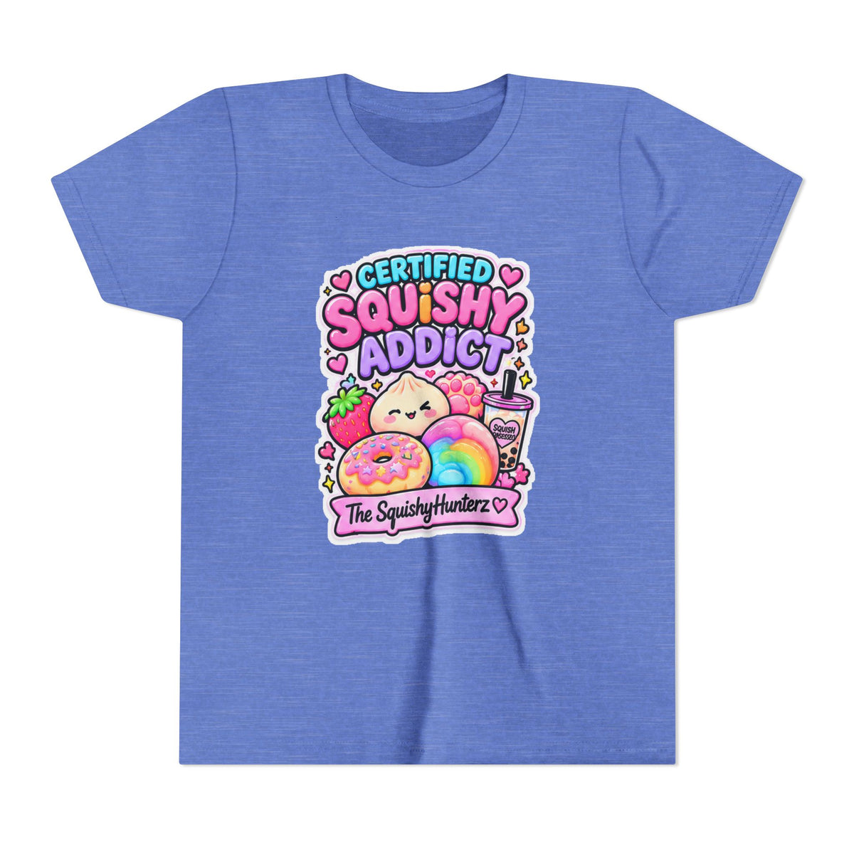 Certified Squishy Addict Youth Tee- Cute kids squishy collector shirt