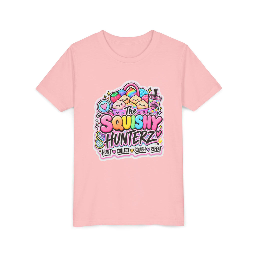 The Squishy Hunterz Youth Tee- Cute kids squishy collector shirt