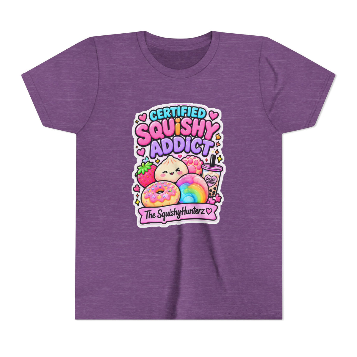 Certified Squishy Addict Youth Tee- Cute kids squishy collector shirt