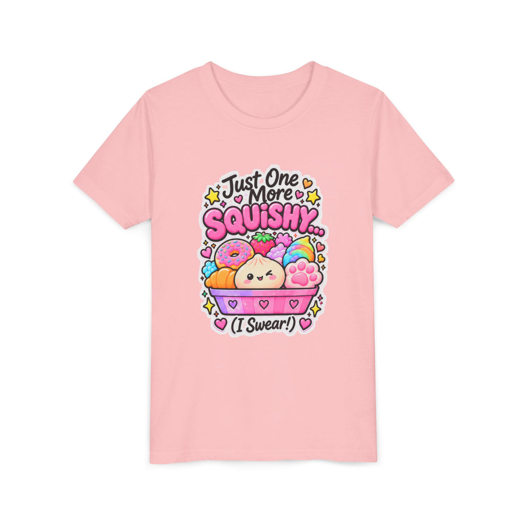 Just One More Squishy Youth Tee- Cute kids squishy collector shirt