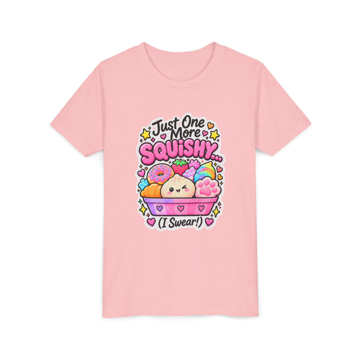 Just One More Squishy Youth Tee- Cute kids squishy collector shirt