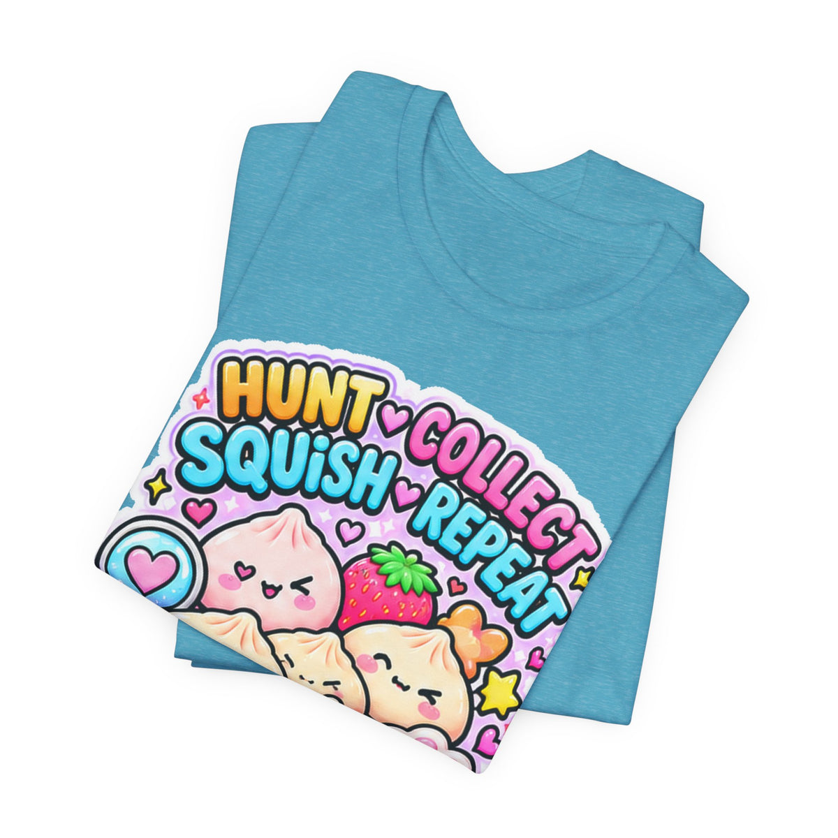 Hunt. Collect. Squish. Repeat. Tee- Cute Squishy Collector Shirt
