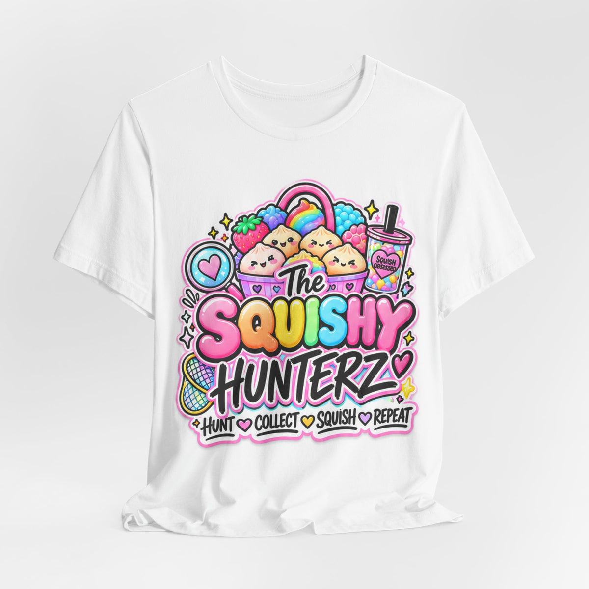 The SquishyHunterz Original logo Tee- Hunt.Collect.Squish.Repeat