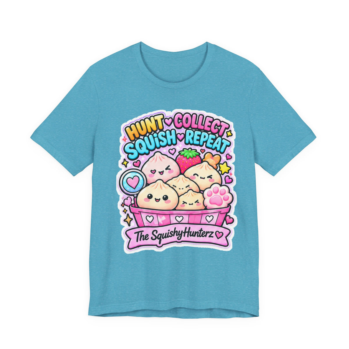 Hunt. Collect. Squish. Repeat. Tee- Cute Squishy Collector Shirt
