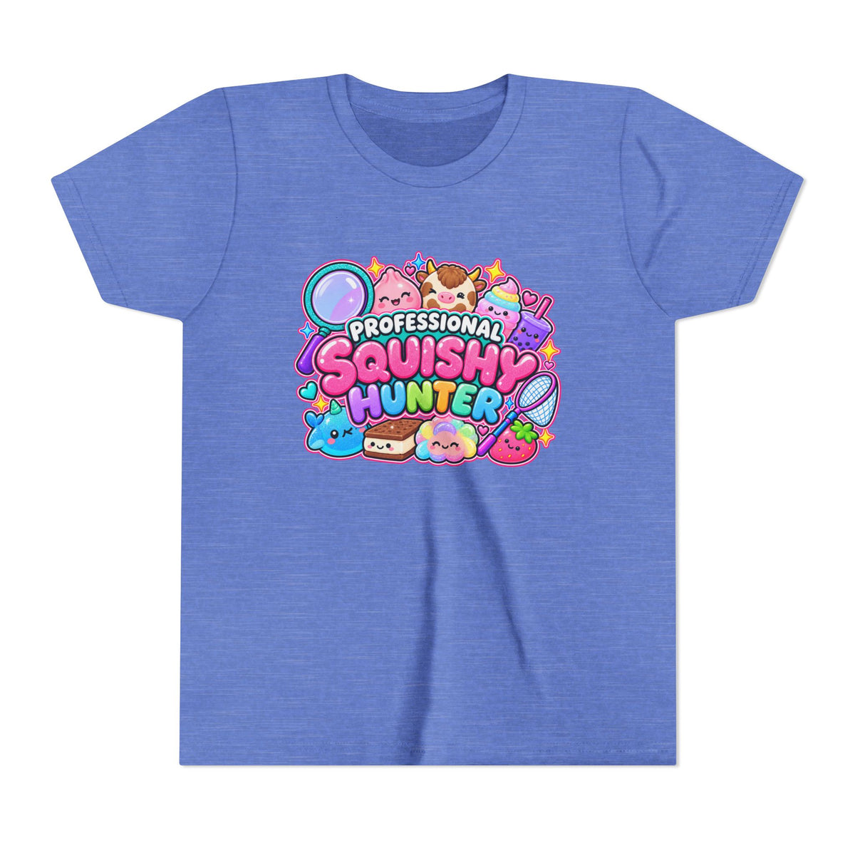 Professional Squishy Hunter Youth Tee- Cute kids squishy collector shirt