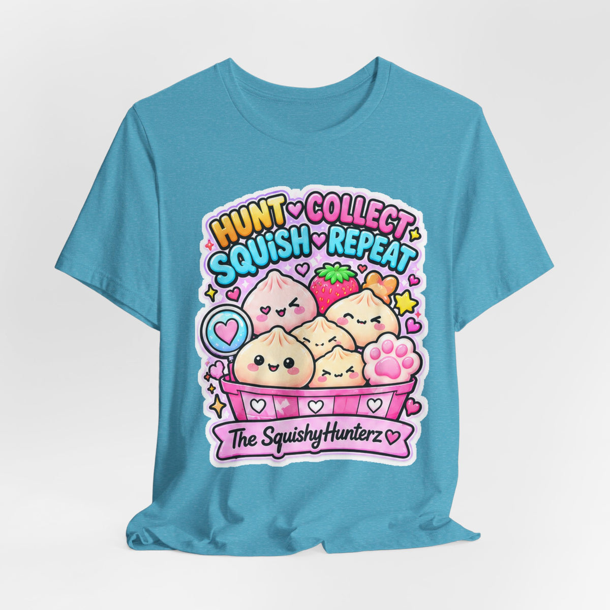Hunt. Collect. Squish. Repeat. Tee- Cute Squishy Collector Shirt