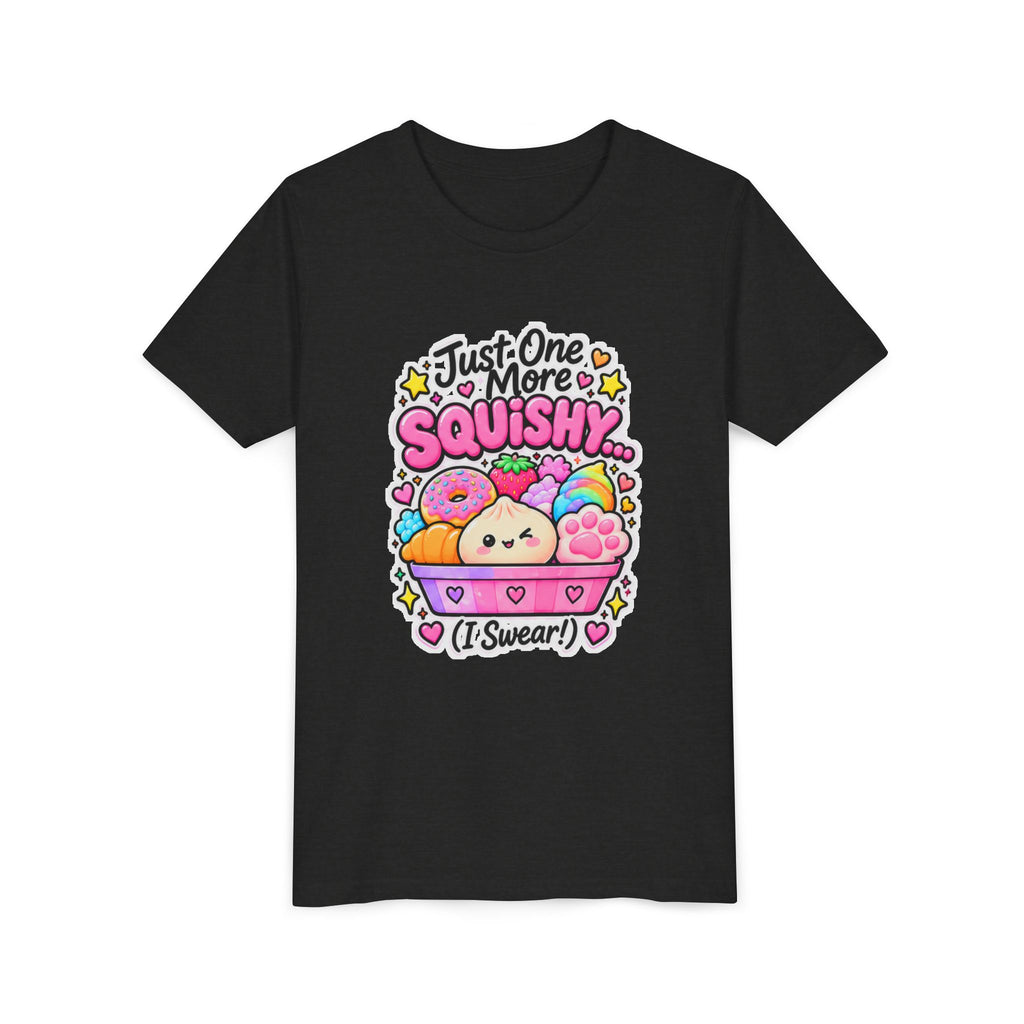 Just One More Squishy Youth Tee- Cute kids squishy collector shirt