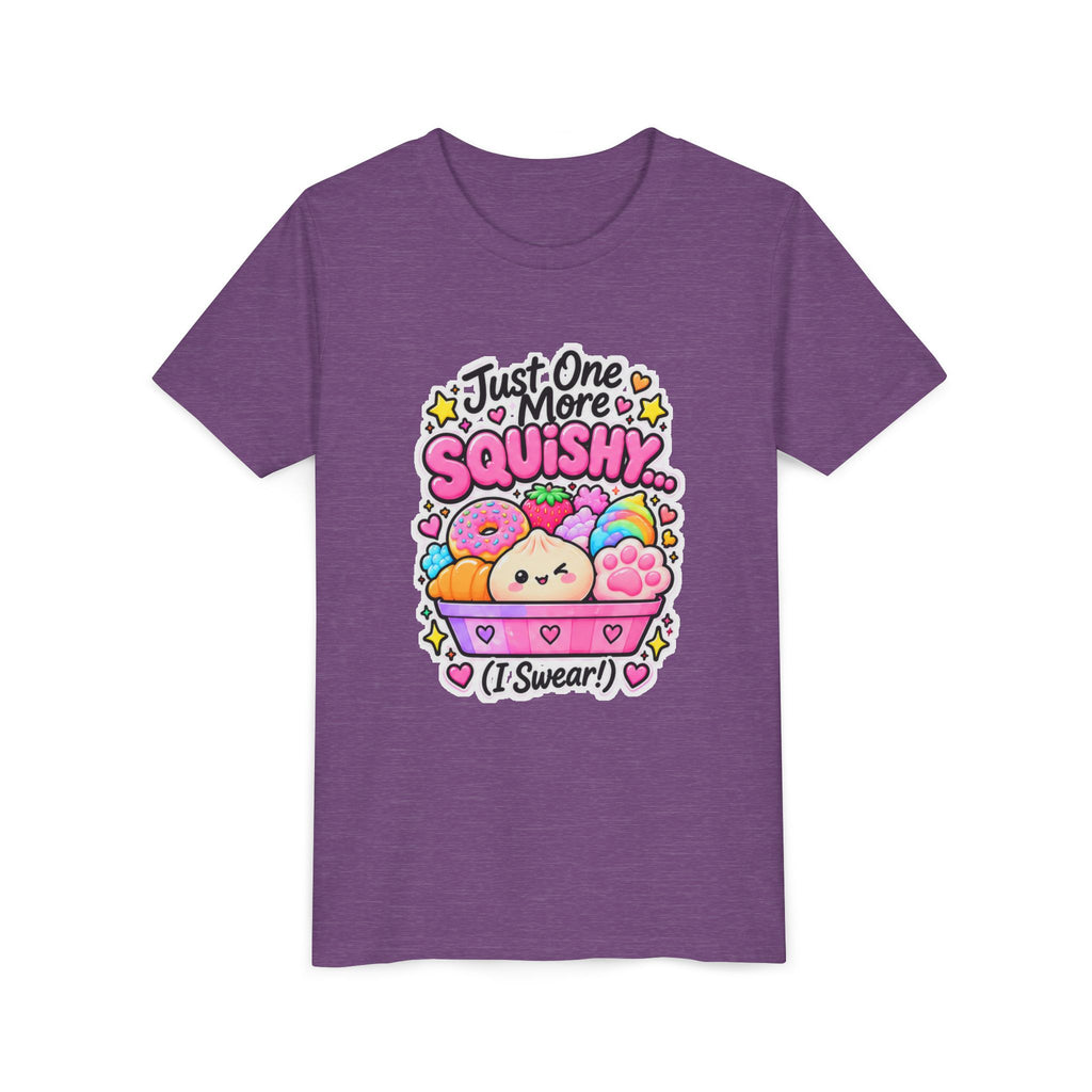 Just One More Squishy Youth Tee- Cute kids squishy collector shirt