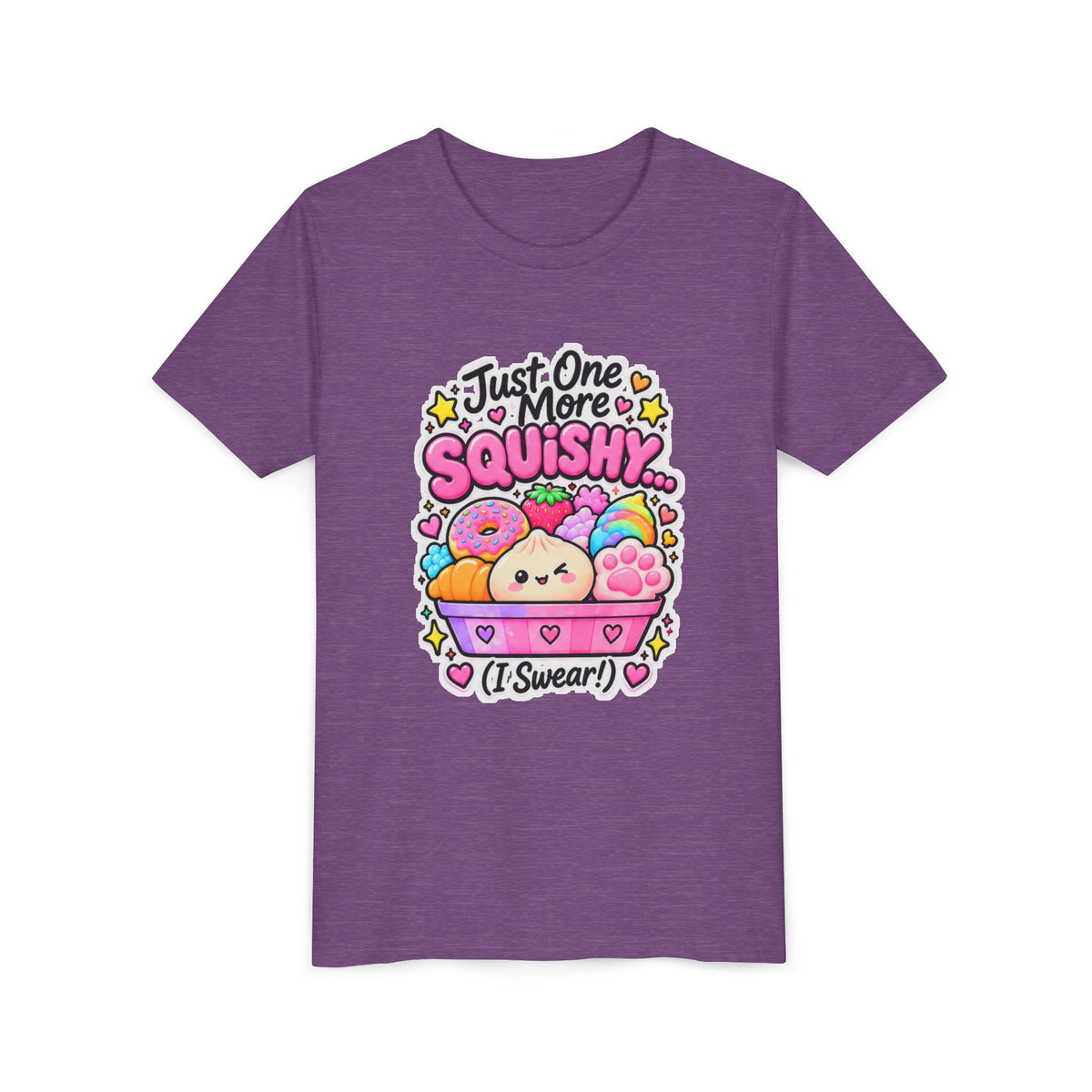 Just One More Squishy Youth Tee- Cute kids squishy collector shirt