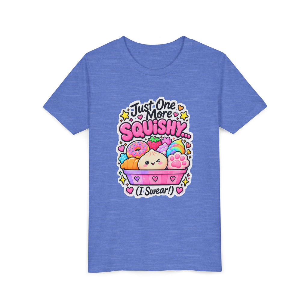 Just One More Squishy Youth Tee- Cute kids squishy collector shirt