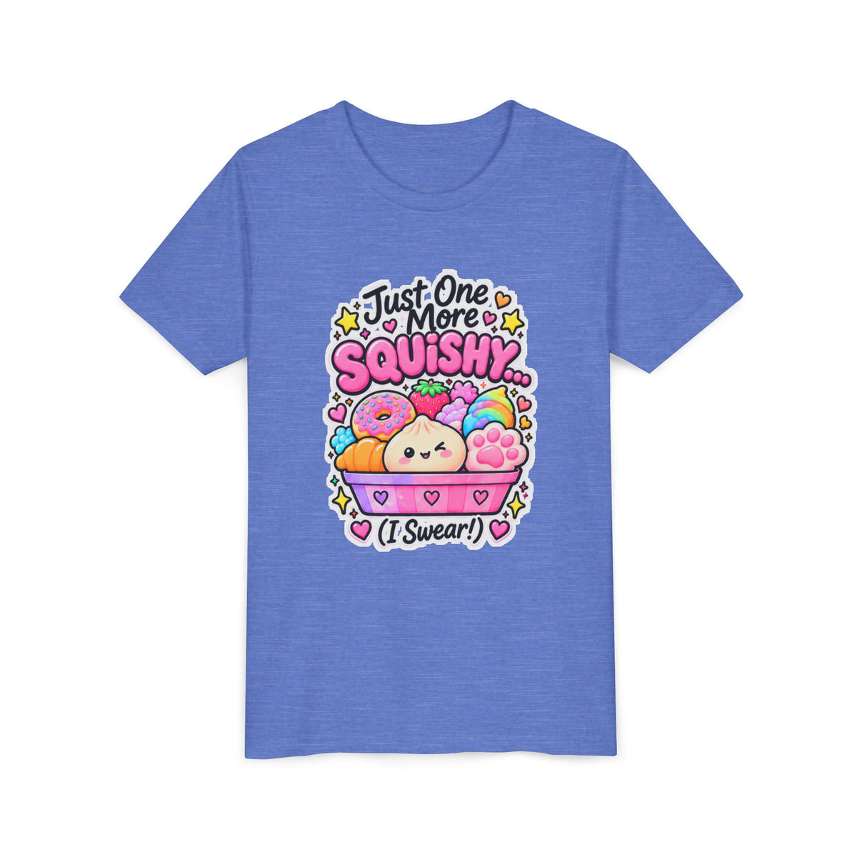 Just One More Squishy Youth Tee- Cute kids squishy collector shirt