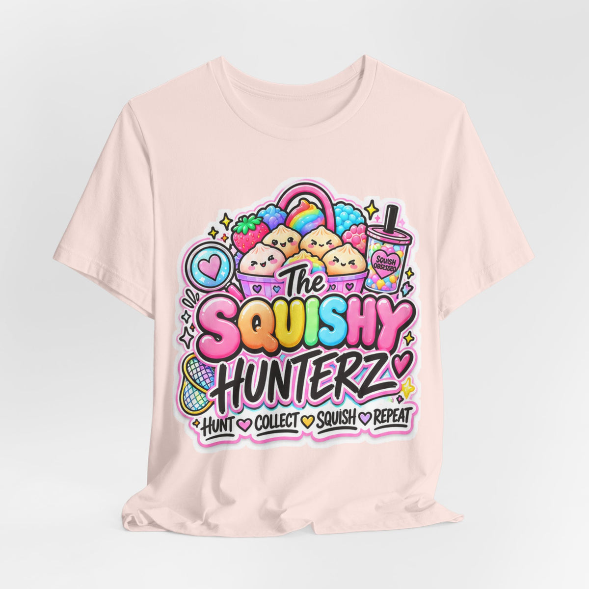 The SquishyHunterz Original logo Tee- Hunt.Collect.Squish.Repeat