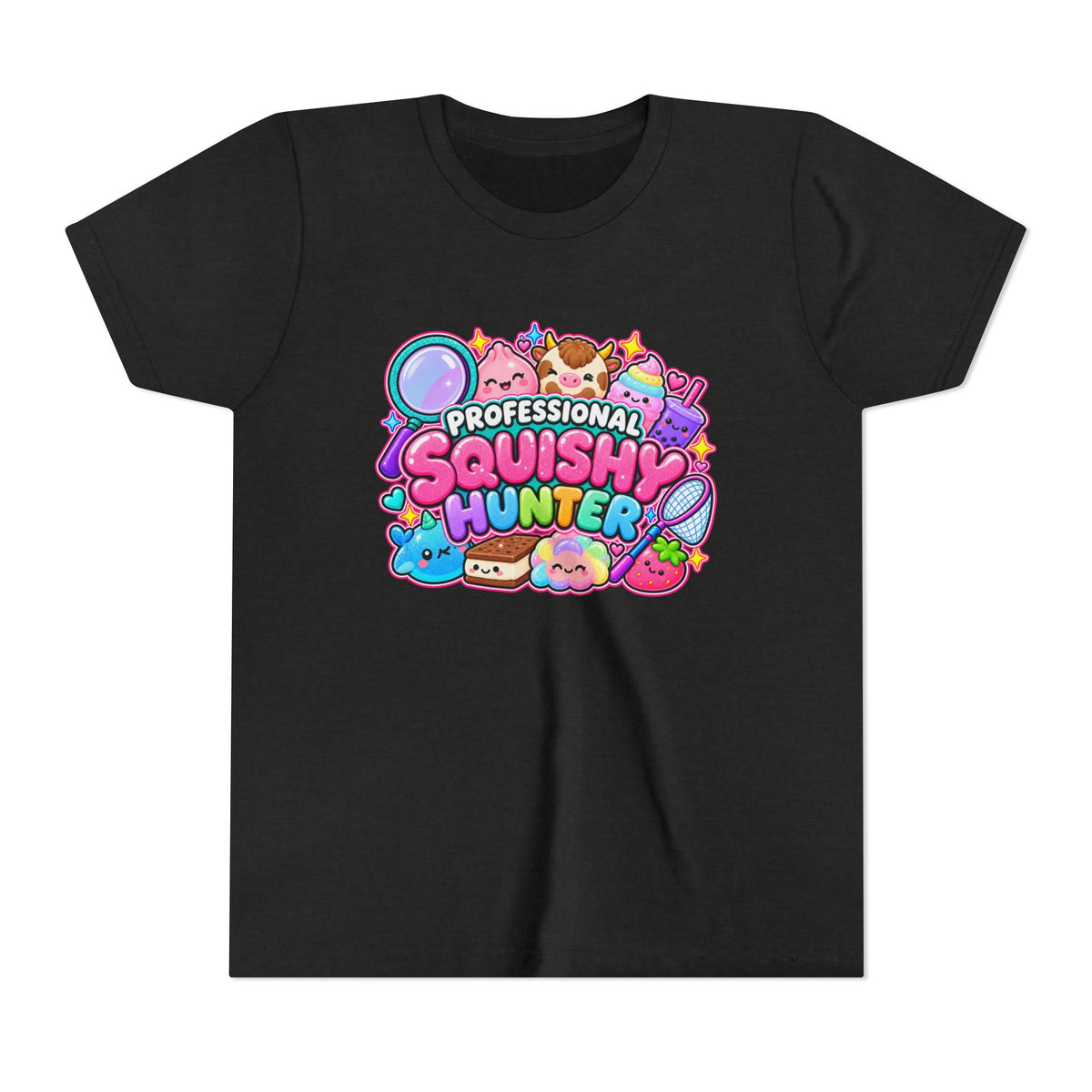 Professional Squishy Hunter Youth Tee- Cute kids squishy collector shirt
