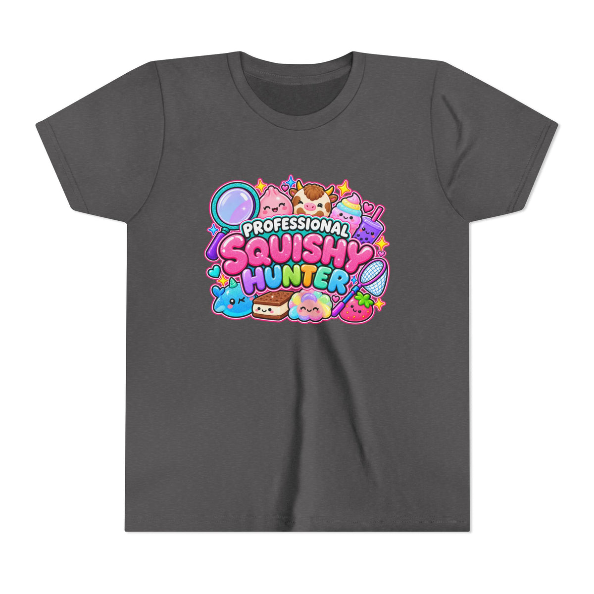 Professional Squishy Hunter Youth Tee- Cute kids squishy collector shirt